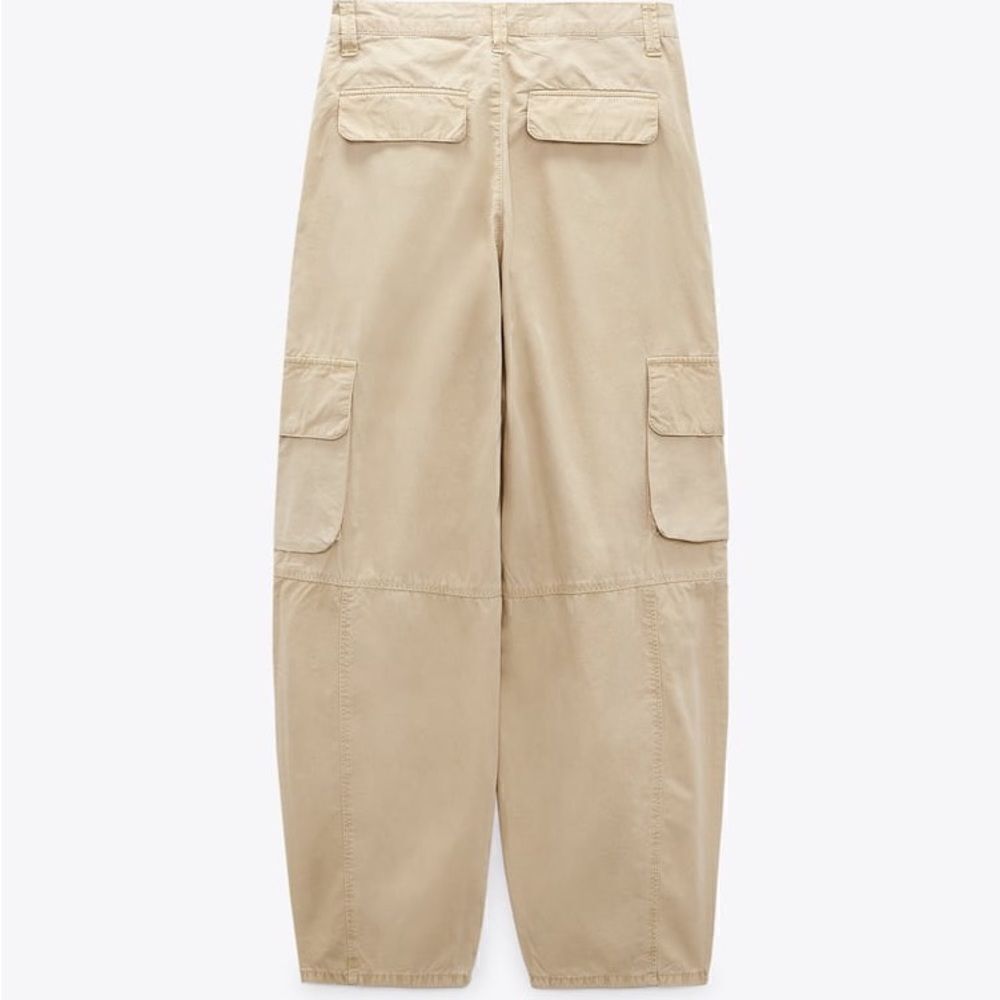 Zara Voluminous Pocketed Cargo Pants New - Picture 7 of 10